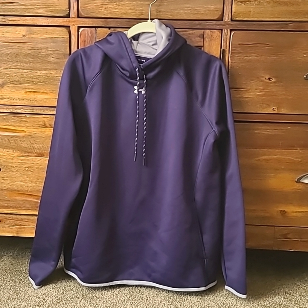 Men's Large Dark Blue Under Armour Sweatshirt Hoodie